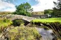 Packhorse Bridge at Watendlath in Cumbria Royalty Free Stock Photo