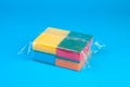 Packing Colorful Synthetic sponges.