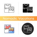 Packing cubes icon