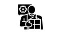 packing services facilitator glyph icon animation