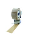 Packing tape dispenser on white background Royalty Free Stock Photo
