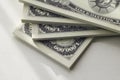 Packs of American bank notes in close up view Royalty Free Stock Photo
