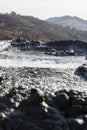 Paclele Mari natural mud volcano Royalty Free Stock Photo