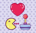 Pacman cute cartoon retro videogame