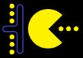 Pacman game in action