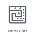 Pacman ghost icon from Entertainment collection.