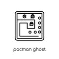 Pacman ghost icon from Entertainment collection.