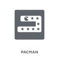 Pacman icon from Entertainment collection.