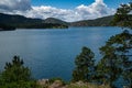 Pactola Lake and reservoir in the Black Hills of South Dakota in the summer