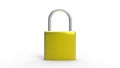 pad lock HD 4k golden yellow metal padlock with word \