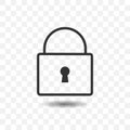 Pad lock icon. Royalty Free Stock Photo