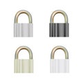 Pad lock in on white background Royalty Free Stock Photo
