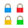 Pad lock in on white background Royalty Free Stock Photo