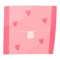 pad menstruation woman closed heart flower icon