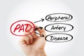 PAD - Peripheral Artery Disease acronym