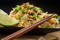 Pad Thai Chicken Royalty Free Stock Photo