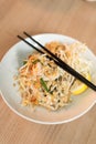 Pad Thai chicken Royalty Free Stock Photo