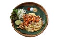 Isolated pad thai Royalty Free Stock Photo