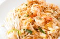 Pad thai with shrimp