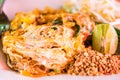 Pad thai shrimp is noodle food Thai Style Royalty Free Stock Photo