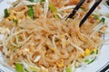 Pad Thai stir-fried noodle in chopstick