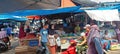 Padang, Indonesia 20 August 2023. buying and selling transactions at a traditional market in the city of Padang