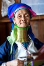 Padaung tribe woman, Myanmar Royalty Free Stock Photo