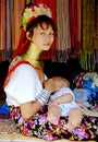 Padaung tribe long-necked woman