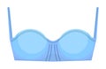 Padded underwired balconette bra on white background