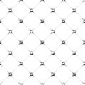 Padded upholstery buttoned rhomb vector