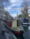 Paddington Basin is the name given to a long canal basin, and its surrounding area, in Paddington, London. Royalty Free Stock Photo