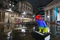 Paddington Bear in London near Bank of England Royalty Free Stock Photo