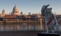 Paddington bear and St Pauls, London