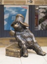 Paddington Bear statue at Paddington station in London Royalty Free Stock Photo