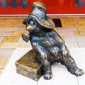 Paddington Bear statue at Paddington station in London, UK