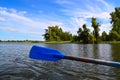 Paddle against the backdrop of the river