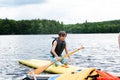 Paddle boarding