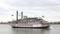 A Paddle Boat departs New Orleans Royalty Free Stock Photo
