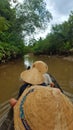 Paddle boat on Meekong Delta