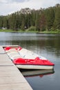 Paddle Boats at Sylvan Lake Royalty Free Stock Photo