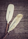 Paddle for canoe or kayak boat Royalty Free Stock Photo