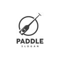 Paddle Logo, Boat Paddle Vector, Crossed Paddle Icon, Illustration Symbol Simple Design