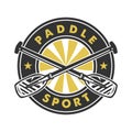 Paddle logo vector design template basic RGB Royalty Free Stock Photo