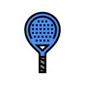 paddle racket color icon vector illustration Royalty Free Stock Photo