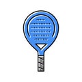 paddle racket color icon vector illustration Royalty Free Stock Photo