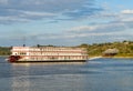 Paddle Steamer American Countess arrives in Natchez Mississippi Royalty Free Stock Photo