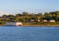 Paddle Steamer American Countess docked in Natchez Mississippi Royalty Free Stock Photo