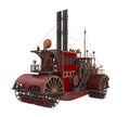 Paddle Steamer Isolated Royalty Free Stock Photo