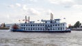 Paddle steamer on the river Royalty Free Stock Photo