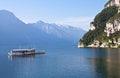 Paddle Wheel Boat on Lake Garda, Italy Royalty Free Stock Photo